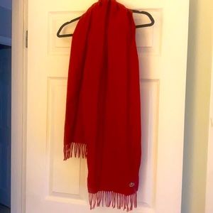 Lacoste Red Scarf 🐊
